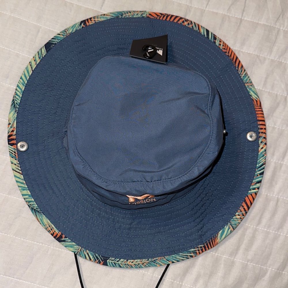 MISSION OS Unisex Blue Tropical UPF 50 Hydroactive Cooling Anywhere Boonie Hat - Picture 3 of 16
